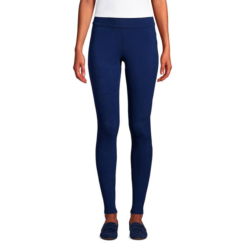 ランズエンド レディース ボトムス カジュアルパンツ プチ レギンス Petite Lands' End Starfish Leggings Deep Sea Navy ネイビー