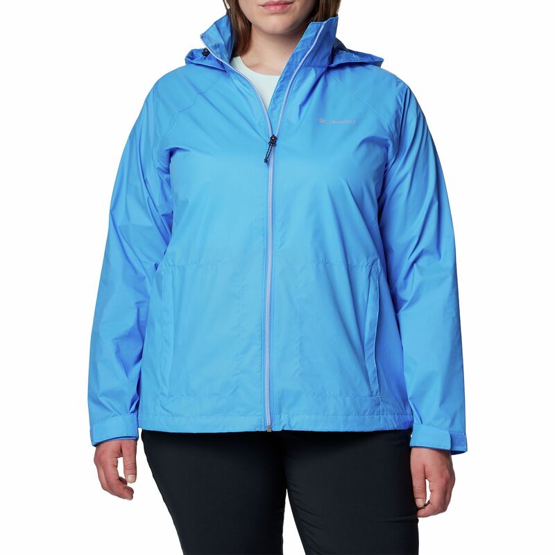 コロンビア レディース アウター ジャケット・ブルゾン プラスサイズ Plusize Columbia Switchback III Hooded Packable Jacket Harbor Blue ブルー