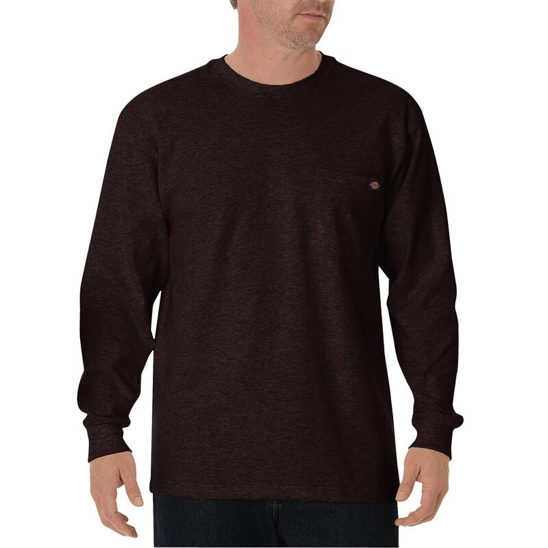 ディッキーズ メンズ トップス Tシャツ クルーネック Men Dickies Heavyweight Crewneck Long Sleeve Tee Brown ブラウン