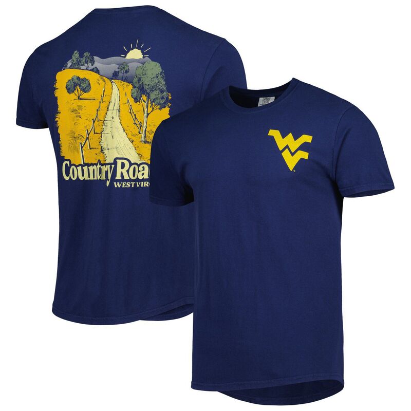 アンブランデッド メンズ トップス Tシャツ Unbranded Men's Navy West Virginia Mountaineers Hyperlocal T-Shirt Wvu Navy ネイビー 8,015円