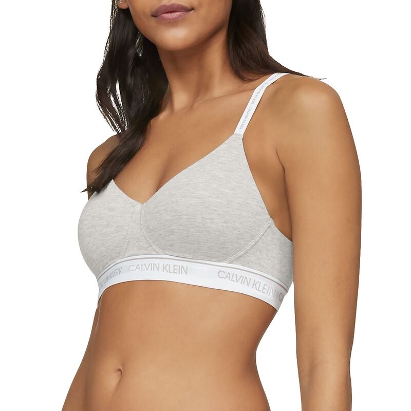 カルバンクライン レディース アンダーウェア ブラジャー ロゴ Women's Calvin Klein Archive Logo Lightly Lined Bralette QF6094 Oatmeal Heather ヘザー 9,436円