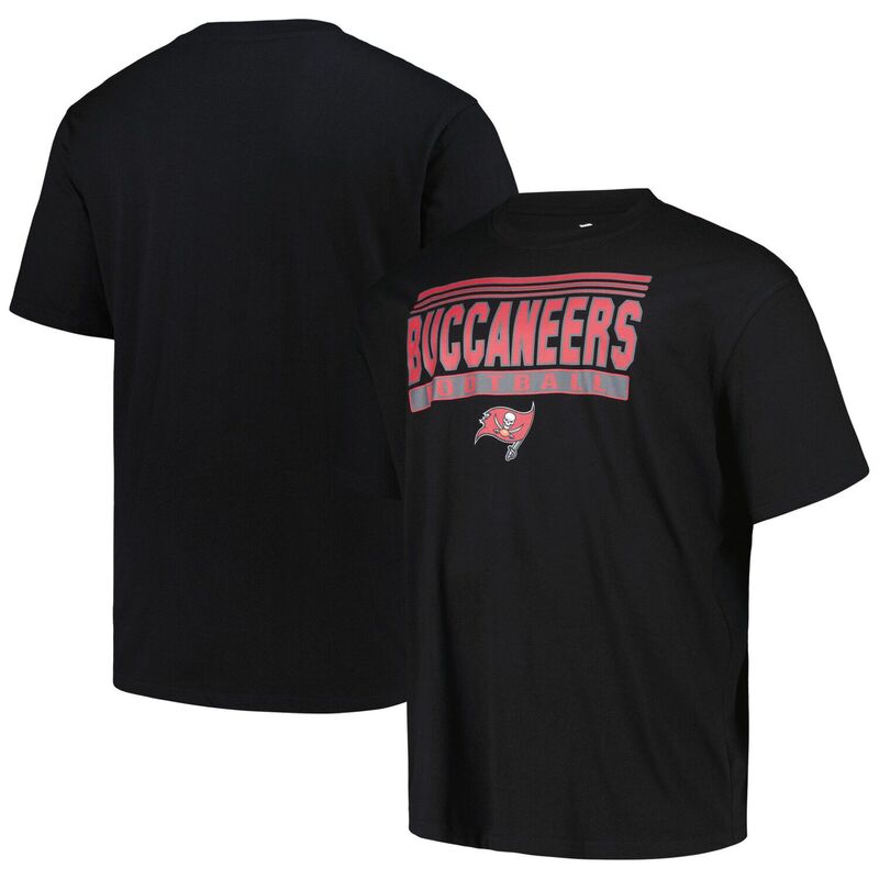ファナティクス メンズ トップス Tシャツ トール Men's Fanatics Black Tampa Bay Buccaneers Big & Tall Pop T-Shirt Buc Black ブラック 8,345円