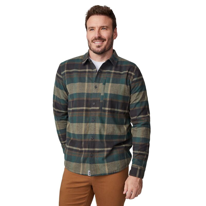 フリー カントリー メンズ アウター ジャケット・ブルゾン シャツ フリース Free Country Men's Easywear II Fleece Lined Flannel Shirt Olive Plaid オリーブ