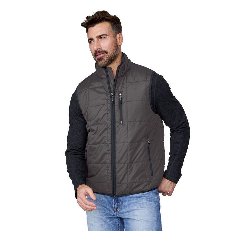 フリー カントリー メンズ アウター ジャケット・ブルゾン キルティング ベスト Free Country Men's Maple Creek IV Box Quilted Puffer Vest Mushroom