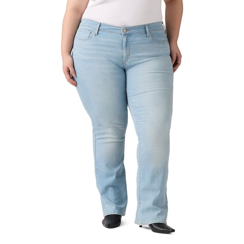 リーバイス レディース ボトムス デニムパンツ ブーツカット プラスサイズ ブーツ ジーンズ Plusize Levi Classic Bootcut Jeans Eternal Indigo Light インディゴ