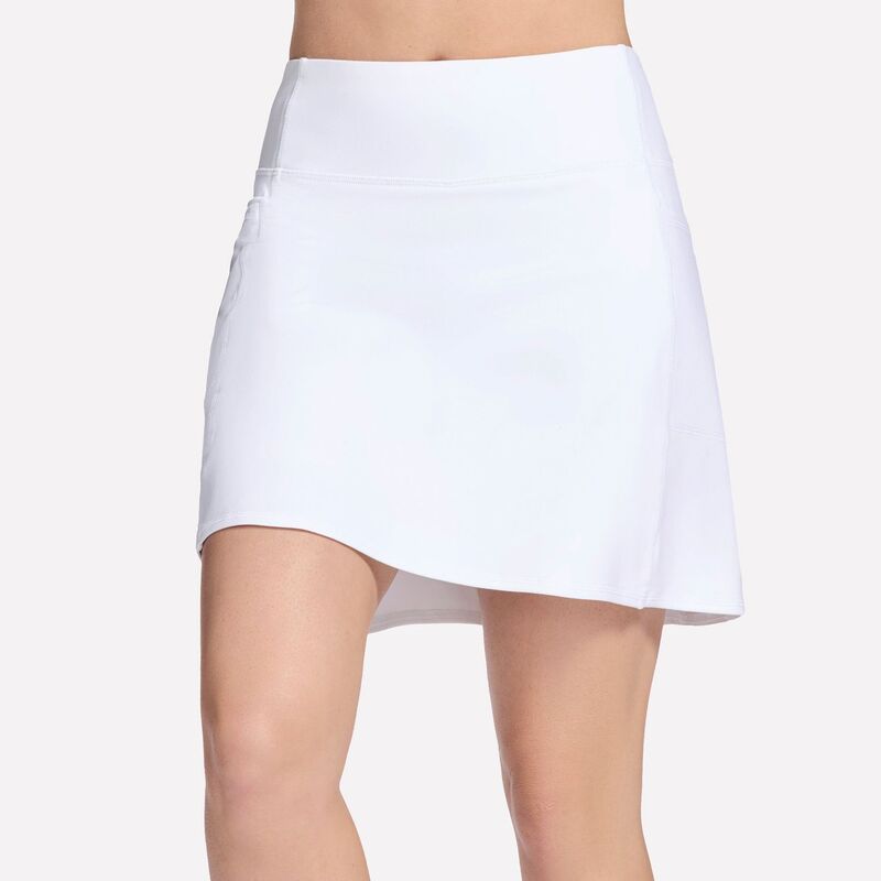 スケッチャーズ レディース ボトムスカート Women'skechers GOWALK GOFLEX Solid Skort White ホワイト|ReVida 店