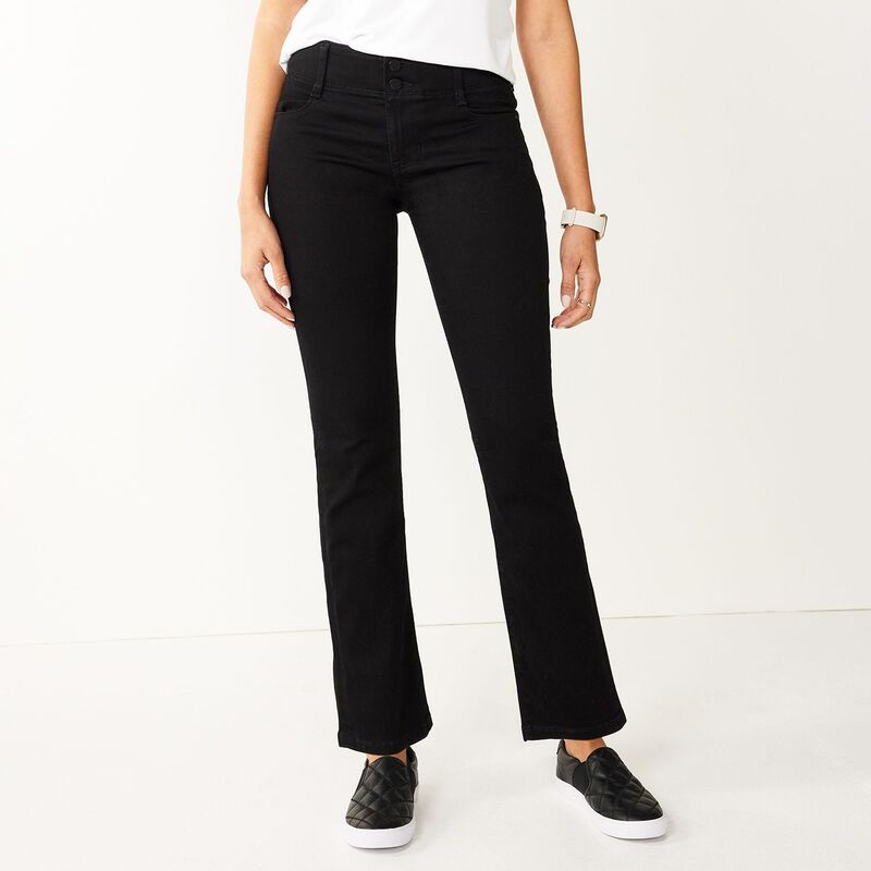 ナインウェスト レディース ボトムス デニムパンツ ブーツカット ブーツ ジーンズ Women's Nine West Bootcut Jeans Black ブラック｜ReVida 店 8,125円