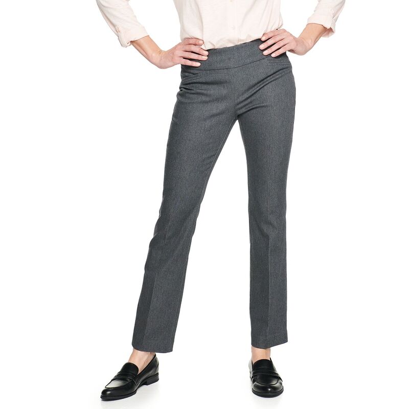 クロフト＆バロー レディース ボトムス カジュアルパンツ ブーツカット プチ ブーツ Petite Croft & Barrow Effortlesstretch Pull-On Bootcut Pants Heather Gray グレー｜ReVida 店
