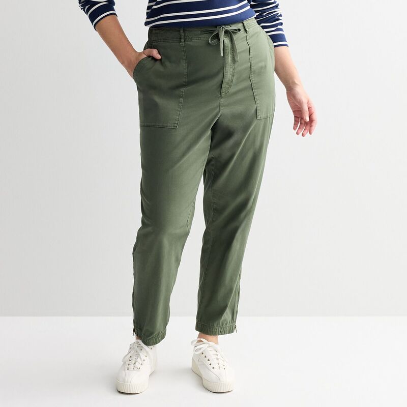 ソノマ レディース ボトムス カジュアルパンツ プラスサイズ Plusize Sonoma Goods For Life Core Utility Jogger Pants Maile Green グリーン｜ReVida 店