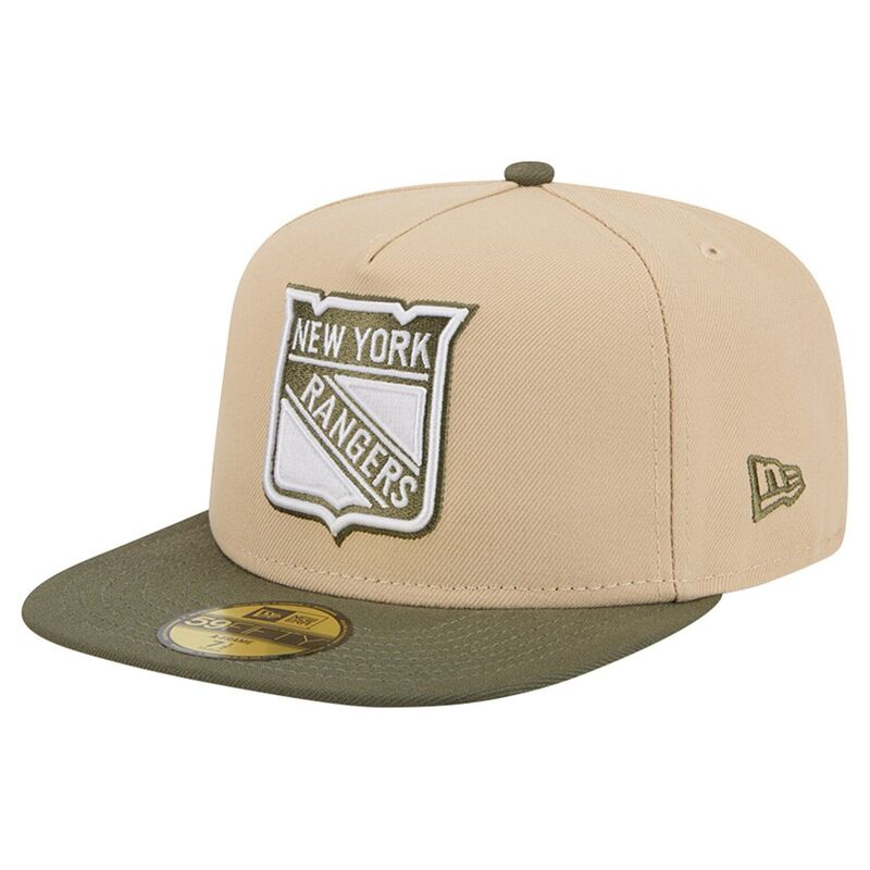 ニューエラ メンズ アクセサリー 帽子 Men's New Era Tan/Olive New York Rangers Color Pack Two-Tone 59FIFTY A-Frame Fitted Hat Ran Multi マルチカラー 9,975円
