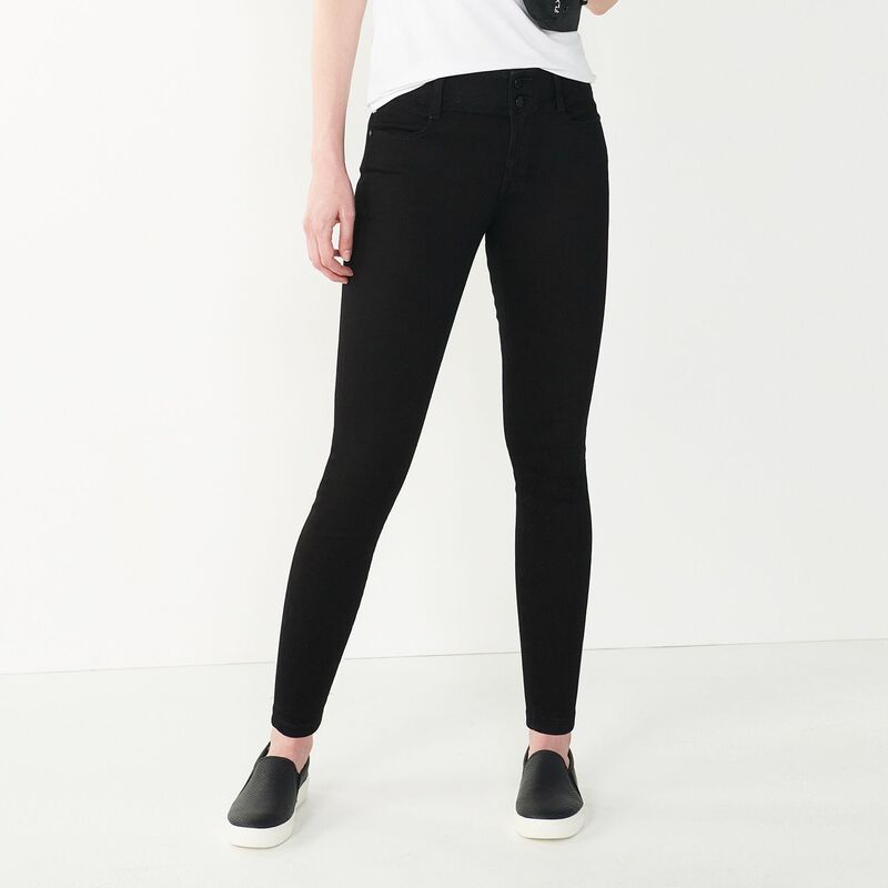 ナインウェスト レディース ボトムス デニムパンツ ジーンズ Women's Nine West Skinny Jeans Black ブラック|ReVida 店