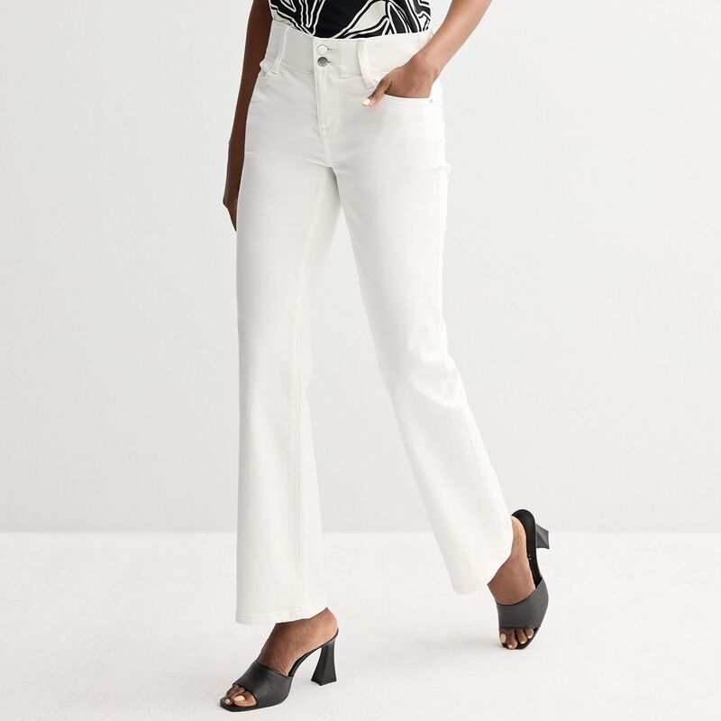 ナインウェスト レディース ボトムス デニムパンツ ブーツカット ブーツ ジーンズ Women's Nine West Bootcut Jeans White Knight ホワイト|ReVida 店