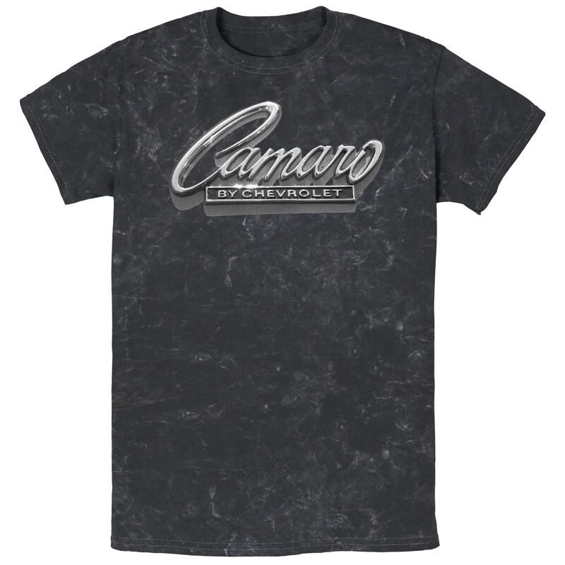 アニメキャラクター メンズ トップス Tシャツ グラフィック Licensed Character Men Camaro By Chevrolet Mineral Wash Graphic Tee Black ブラック