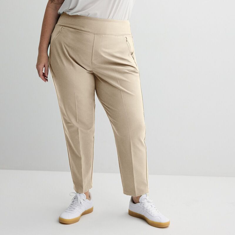 Tek Gear レディース ボトムス カジュアルパンツ プラスサイズ Plusize Tek Gear Sport Gear Pants Mocha Freeze モカ｜ReVida 店