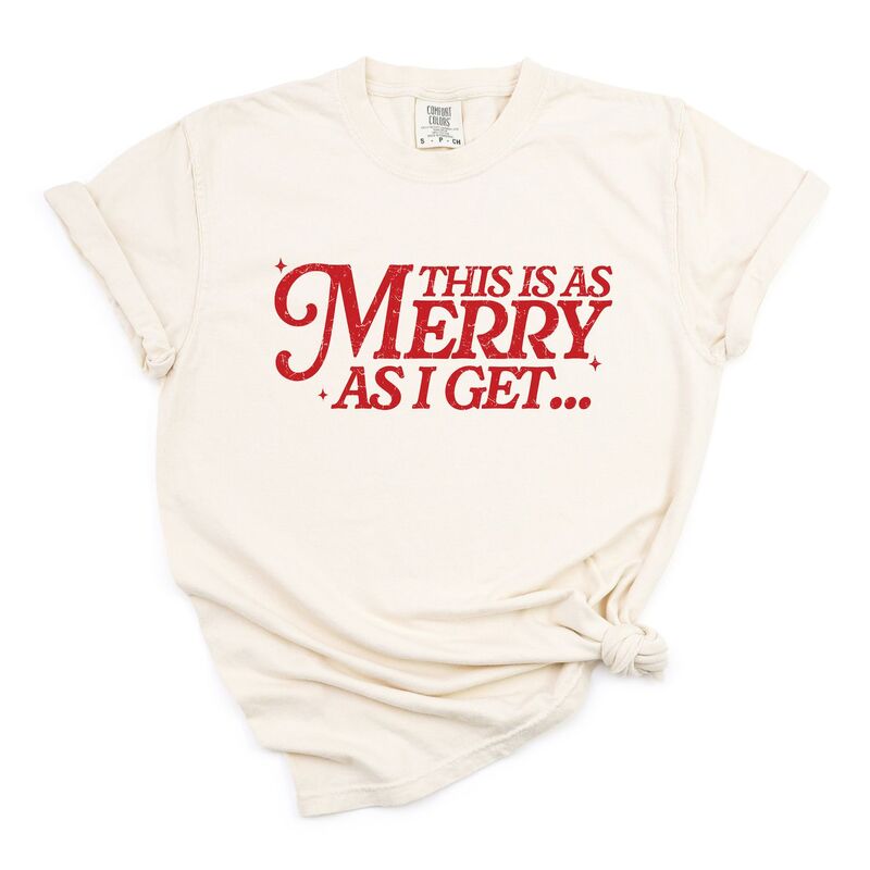 Simply Sage Market レディース トップス ティーシャツ グラフィック Simply Sage Markethis 三酸化ヒ素 Merry 三酸化ヒ素 I Get Distressed - Women\u0027s Garment Dyed Graphic T-Shirt Ivory 象牙色 レディースファッション-Tシャツ・カットソー-トップス