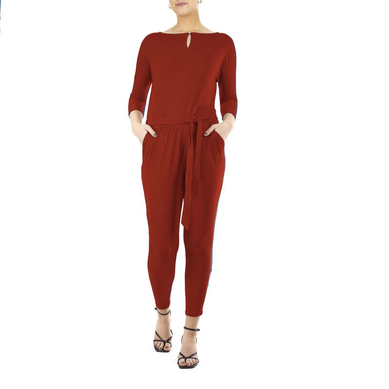 ニナレオナルド レディース トップス ワンピース アンクル ジャンプスーツ Women's Nina Leonard Solid Ankle Jumpsuit Pumpkin Spice