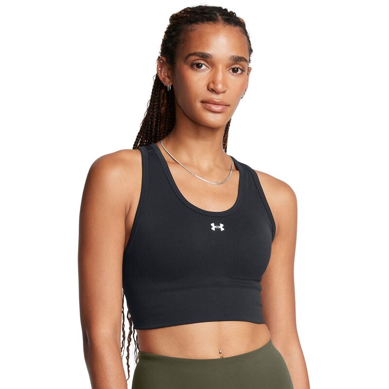 アンダーアーマー レディース アンダーウェア ブラジャー Women's Under Armour Vanish Seamless Medium-Impact Mid Sports Bra Black ブラック