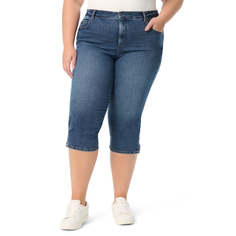 グロリアバンデービルト レディース ボトムス カジュアルパンツ プラスサイズ キャップ Plusize Gloria Vanderbilt Amanda Slit Capri Pants Louisville｜ReVida 店