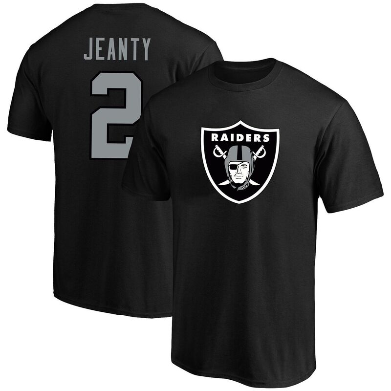 ファナティクス メンズ トップス Tシャツ トール Men's Fanatics Ashton Jeanty Black Las Vegas Raiders Big & Tall Player Name & Number T-Shirt Lvr Black ブラック｜ReVida 店