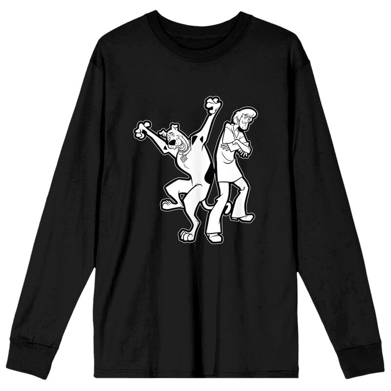 アニメ人となり メンズ トップス ティーシャツ Licensed Character Men\u0027scooby Doo and Shaggy Long Sleeve Tee White 白いこと トップス-Tシャツ・カットソー-メンズファッション