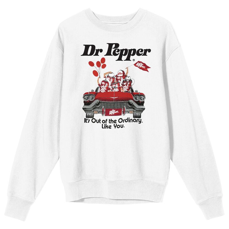 アニメ人となり メンズ トップス プルオーバー 汗水 グラフィック Licensed Character Men\u0027s Dr. Pepper Its Out Of The Ordinary Graphic Sweatshirt White 白いこと