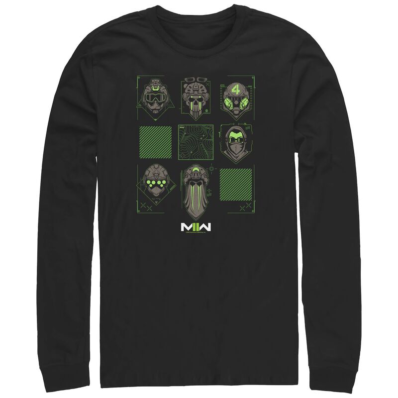 アニメキャラクター メンズ トップス Tシャツ グラフィック Licensed Character Men's Call Of Duty Tactical Faces Graphic Tee Black ブラック