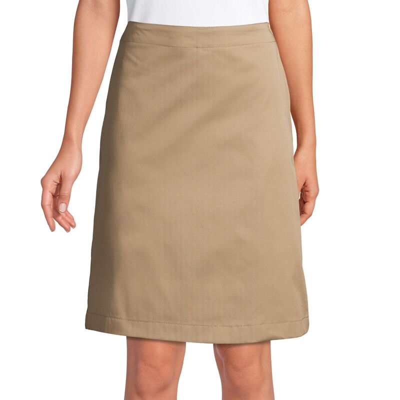 ランズエンド レディース ボトムスカート Women's Lands' End School Uniform Blend Chino Skort Khaki カーキ