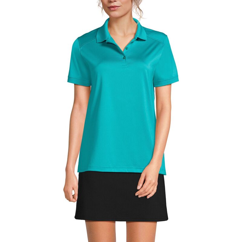 ランズエンド レディース トップス Tシャツ ポロシャツ Women's Lands' End Short Sleeve Rapidry Polo Shirteal Breeze ティール