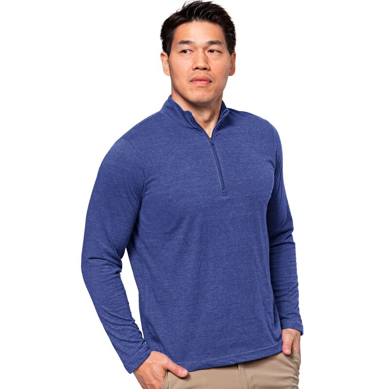 アンティグア メンズ トップス Tシャツ Men Antigua Peak Quarter-Zipullover Bright Blue ブルー