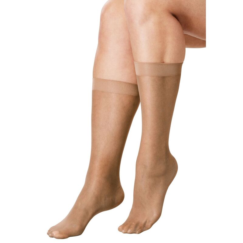 コンフォート 選りわける レディース アンダーお召しもの ソックス 足し加える大きさ Comfort Choice Women\u0027s Plusize 3-packnee-high Compression Socksuntan