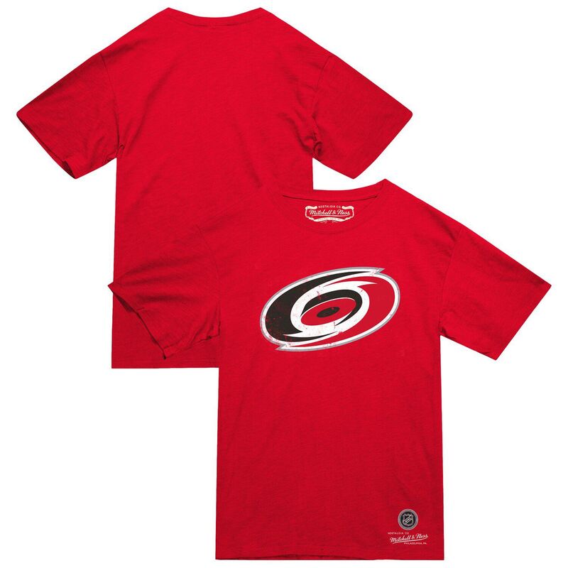 ミッチェル&ネス メンズ トップス Tシャツ Men's Mitchell & Ness Red Carolina Hurricanes Heritage T-Shirt Hured レッド｜ReVida 店