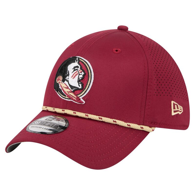 ニューエラ メンズ アクセサリー 帽子 Men's New Era Garnet Florida State Seminoles Rope 39THIRTY Flex Hat Fsu Red レッド