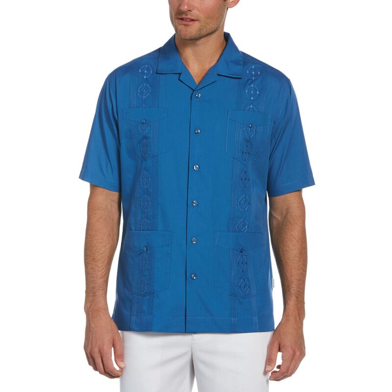 キューバベラ メンズ トップス Tシャツ ダウン Men's Cubavera Guayabera Button-Down Shirt Navy ネイビー