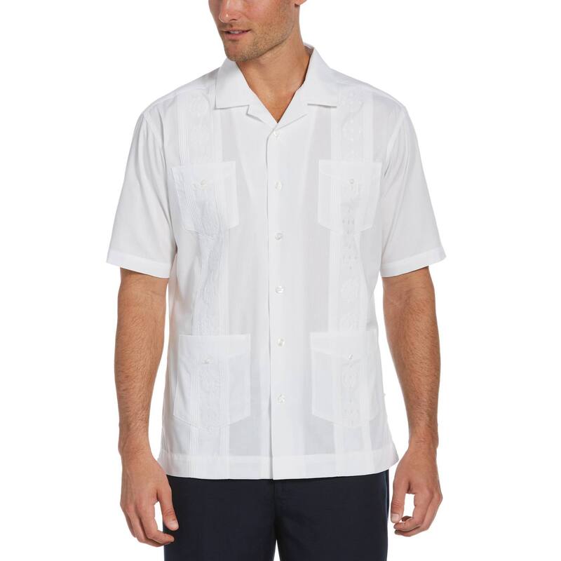 キューバベラ メンズ トップス Tシャツ ダウン Men's Cubavera Guayabera Button-Down Shirt White ホワイト