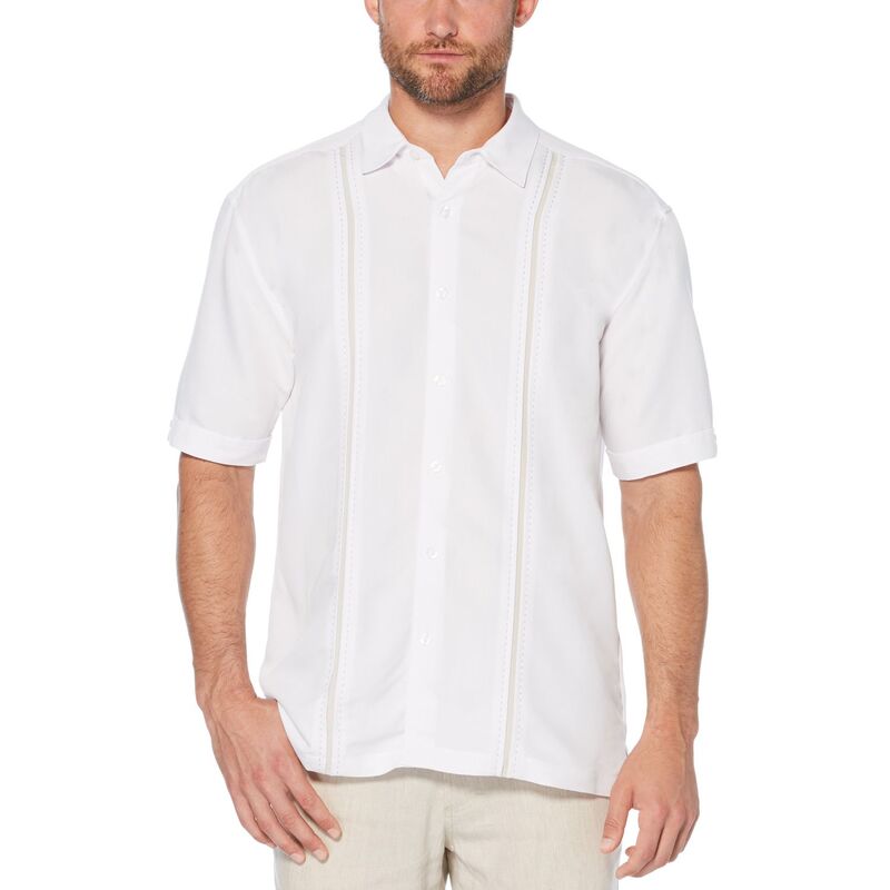 キューバベラ メンズ トップス Tシャツ ダウン Men's Cubavera Classic-Fit Paneled Button-Down Shirt White ホワイト