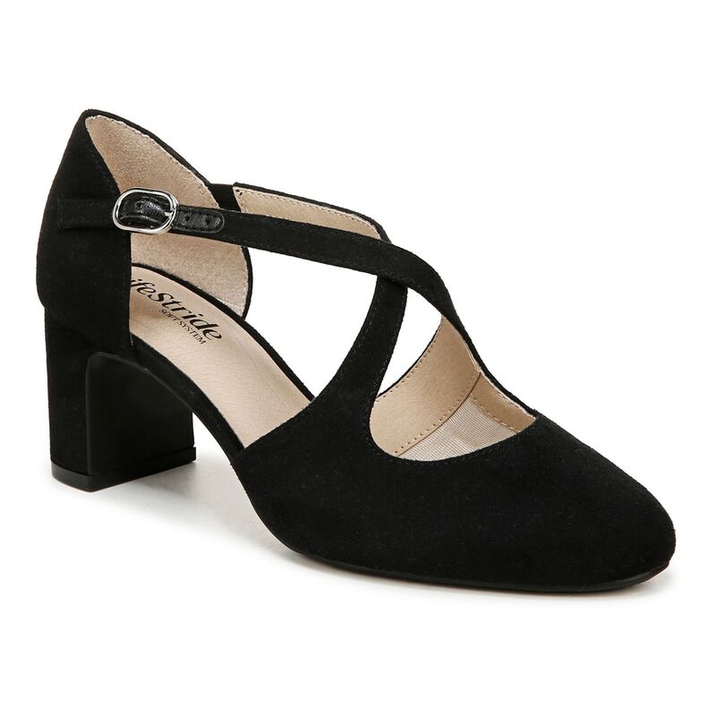 ライフストライド レディース シューズ パンプス LifeStride Tracy Women Pumps Black Fabric ブラック
