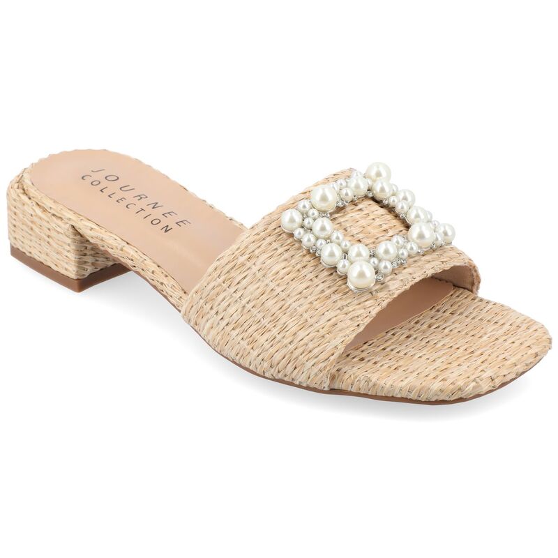ジュルネ コレクション レディース シューズ サンダル Journee Collection Justina Women's Tru Comfort Foam Buckle Sandals Natural｜ReVida 店 14,235円