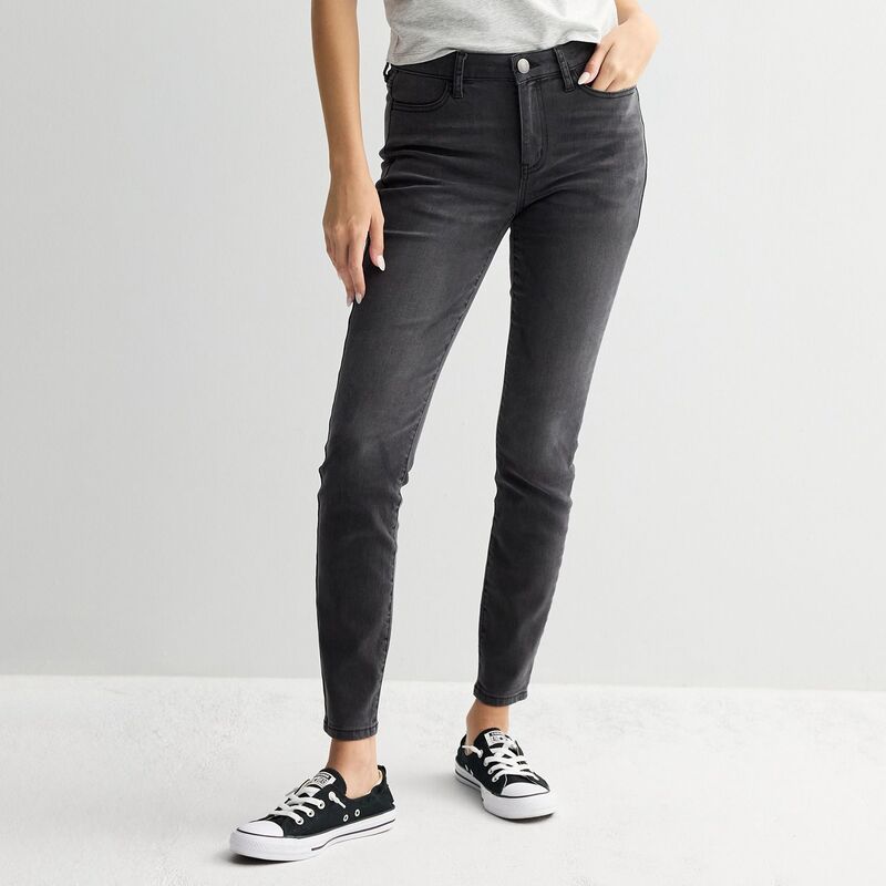 エスオー レディース ボトムス デニムパンツ ローライズ Juniors' SO Low-Rise Jeggings Faded Black ブラック