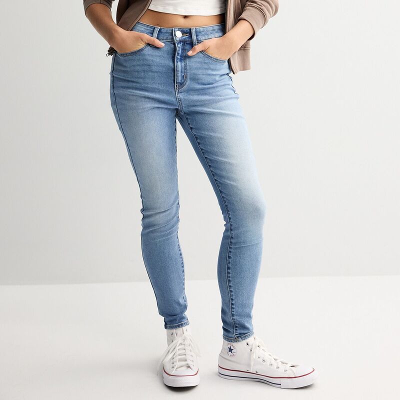 エスオー レディース ボトムス デニムパンツ Juniors' SO High-Rise Jeggings Medium Clean