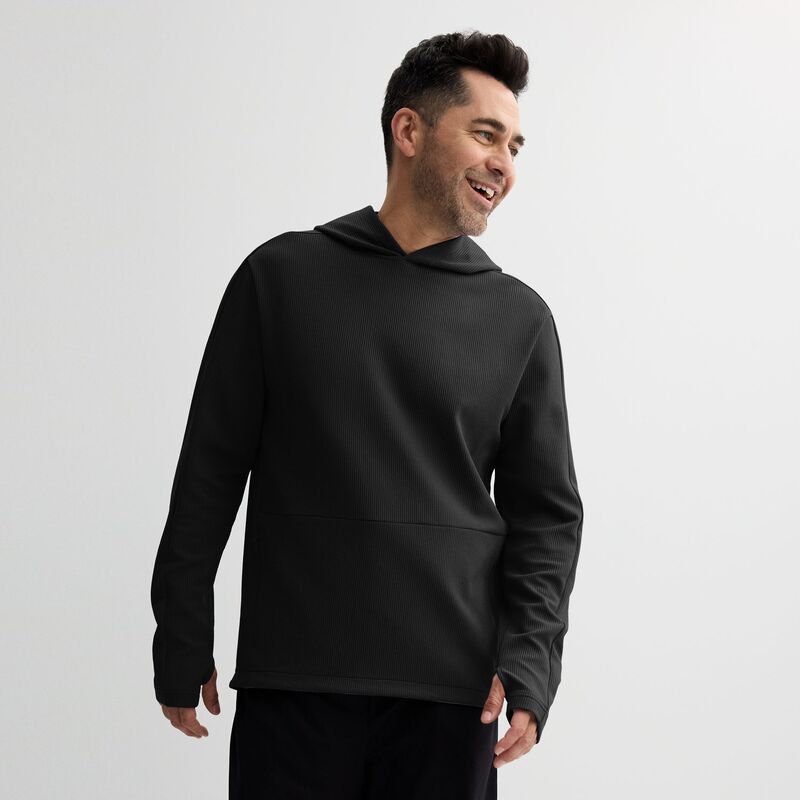 Tek Gear メンズ トップス Tシャツ パーカー Men's Tek Gear Performance Waffle Hoodie Mneral Blk