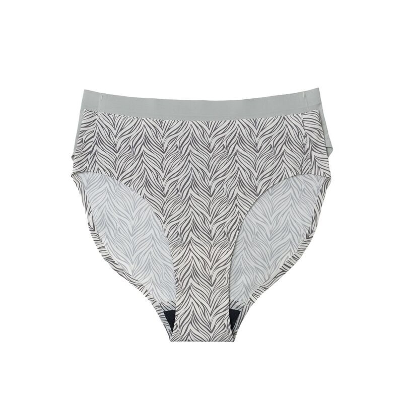 ナチュラル レディース アンダーウェア パンツ Women's the naturaleakproof High-Cut Bikini Panty 2 Pack 6059 Zebra アニマル