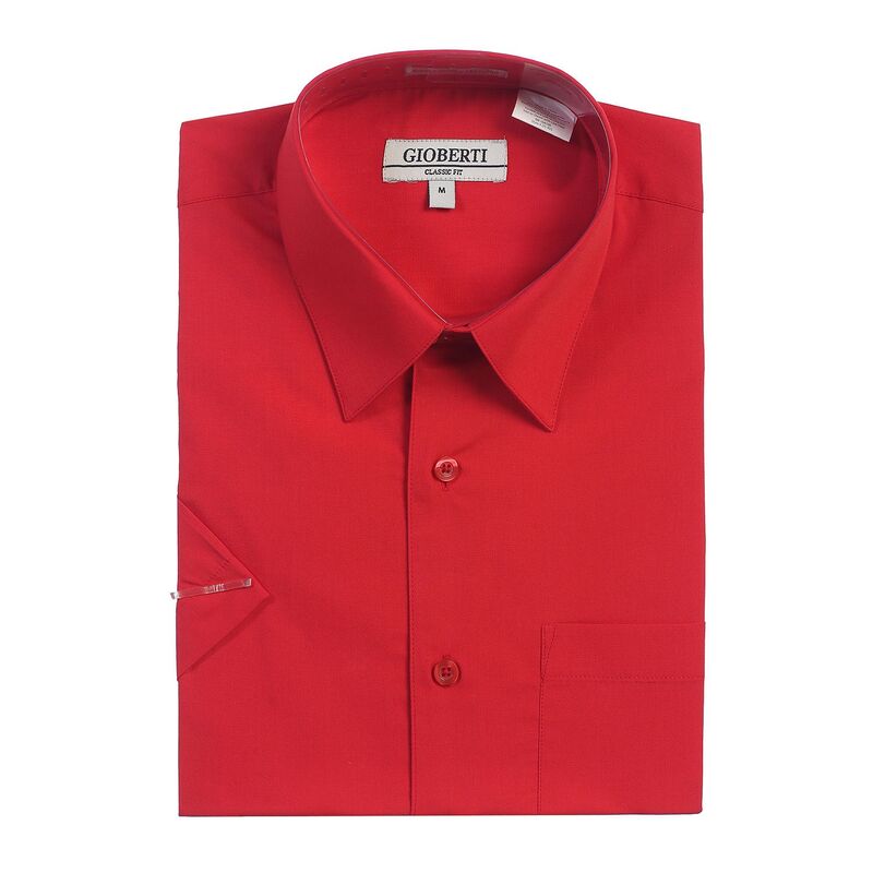 ジョベルティ メンズ トップス Tシャツ Gioberti Menhort Sleeve Solidresshirt Red レッド