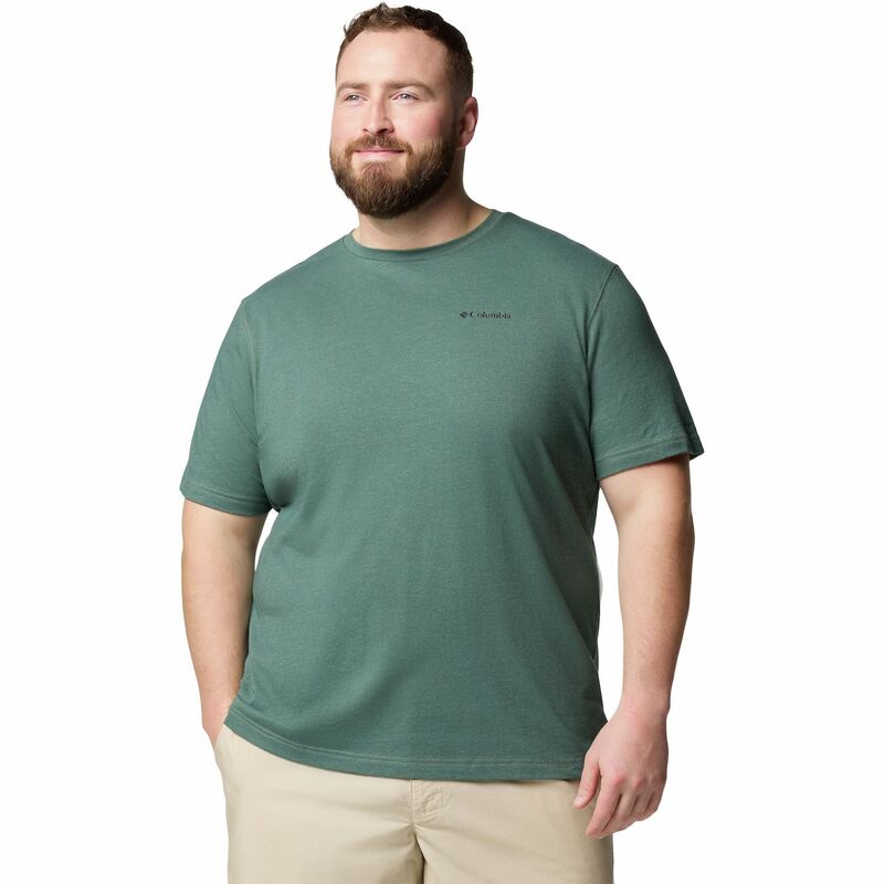 コロンビア メンズ トップス Tシャツ トール Big \u0026 Tall Columbia Thistletown Hills Omni-Wick Performance Tee Stone Green グリーン