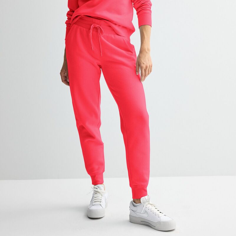Tek Gear レディース ボトムス カジュアルパンツ フリース Women's Tek Gear Ultrasoft Fleece Jogger Pants Red Lava レッド