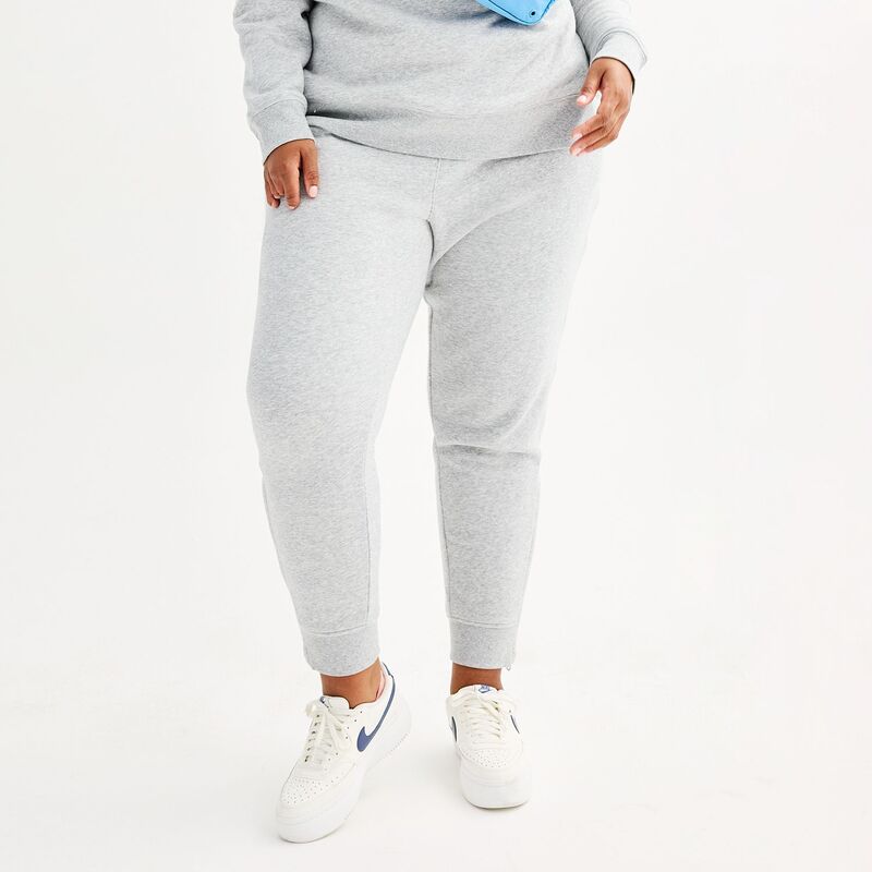 Tek Gear レディース ボトムス カジュアルパンツ プラスサイズ フリース Plusize Tek Gear Adaptive Ultrasoft Fleece Jogger Dark Frost Heather ヘザー