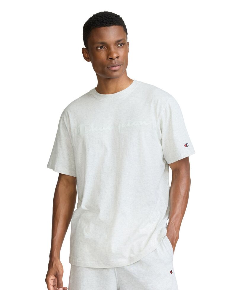 はやりっ児 メンズ トップス ティーシャツ ロゴタイプ Men\u0027s Champion Logo Tee Oxford Grey 薄墨色 Tシャツ・カットソー-トップス-メンズファッション