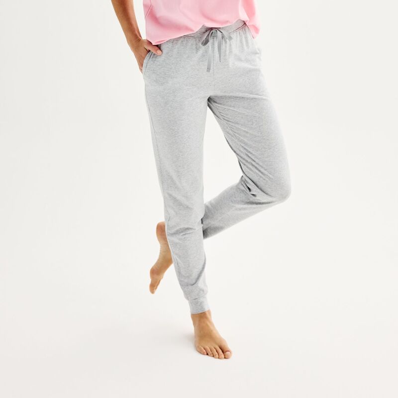 ソノマ レディース アンダーウェア ナイトウェア パンツ コットン Women'sonoma Goods For Life Cotton Modal Cuffed Sleepants Medium Cumulus Heather ヘザー