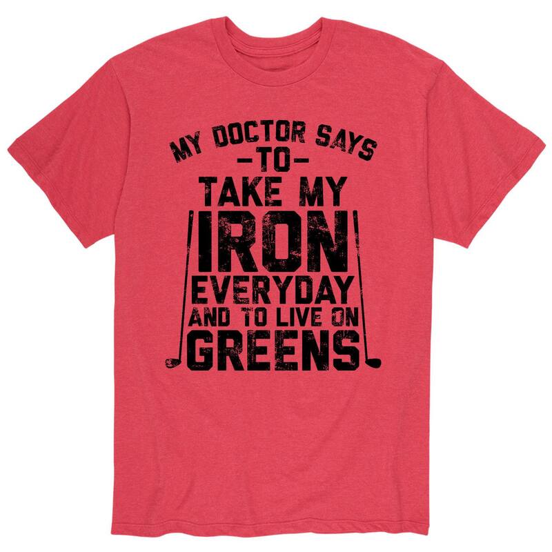 アニメキャラクター メンズ トップス Tシャツ Licensed Character Men's Take My Iron And Live On Greens Tee Red レッド