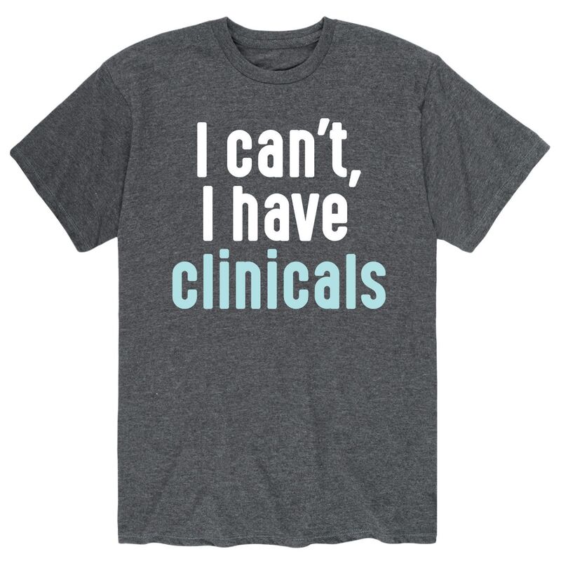 アニメキャラクター メンズ トップス Tシャツ Licensed Character Men's "I Cant I Have Clinicals" Tee Gray グレー 6,021円