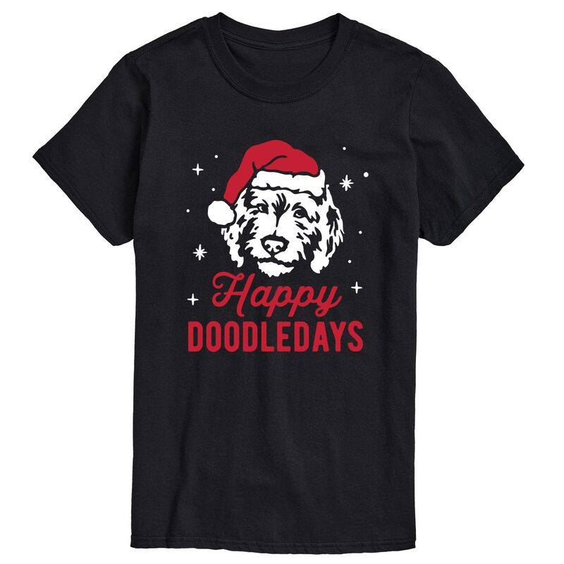アニメキャラクター メンズ トップス Tシャツ トール Licensed Character Big & Tall Happy Doodledays Tee Black ブラック